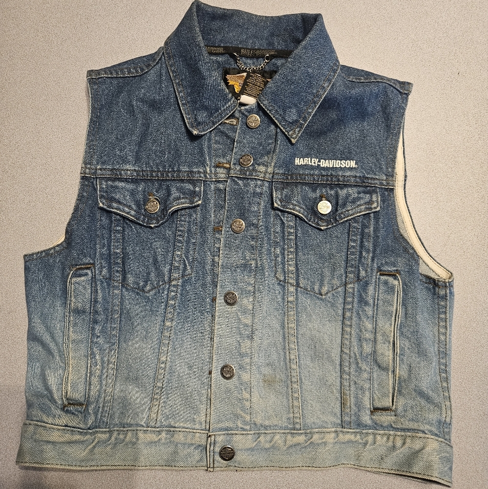 Harley Davidson Womens Jean Vest